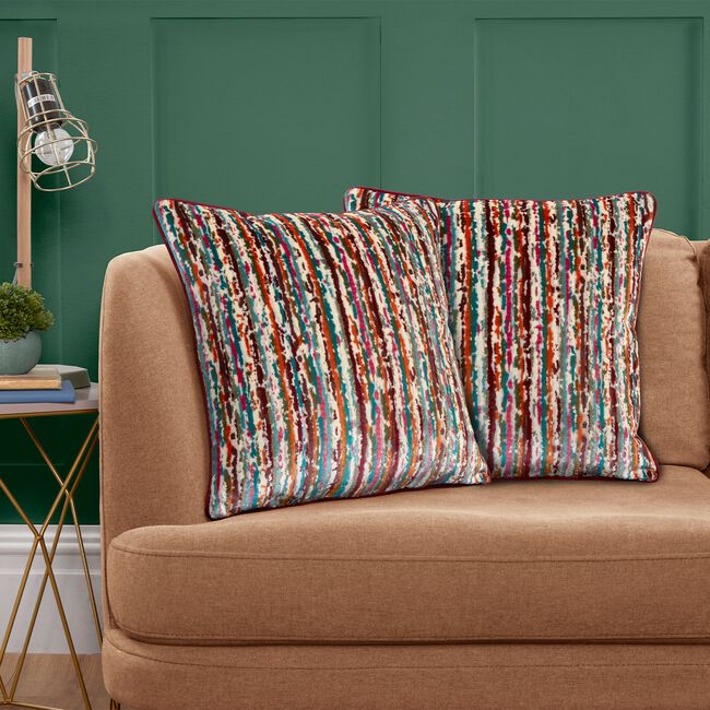SOPHIE STRIPE GREEN 2PK 45x45 Cushion Cover