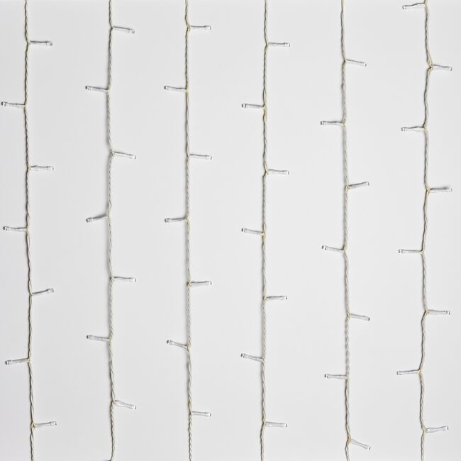 200 MULTICOLOUR Led Lights W/ White Cable