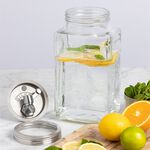 Kilner 3L Square Glass Fridge Drink Dispenser