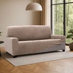 REGAL MILLS EASYSTRETCH VELVET LINEN  2 Seater Sofa Cover