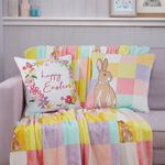 Blossom Lane Spring Blocks Throw 150cm x 200cm 
