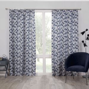 PENCIL PLEAT MOONGLADE NAVY 66x72 Curtain