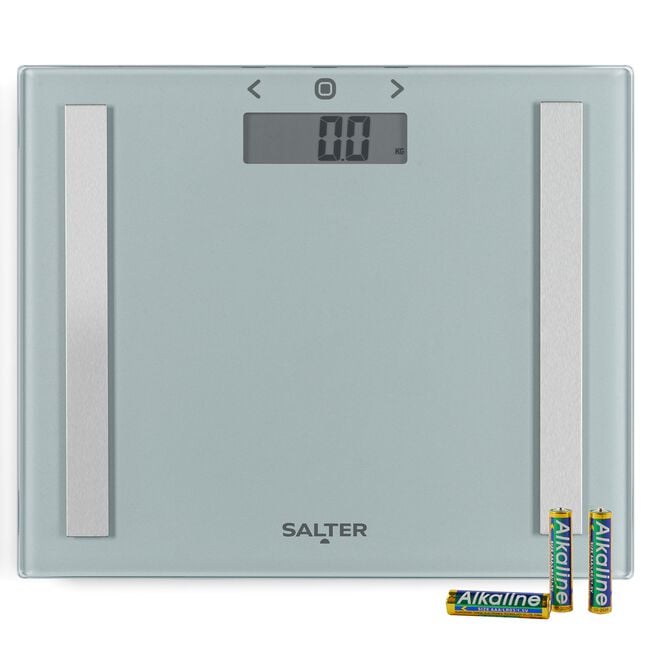 Salter BMI Compact Glass Green Bathroom Scales