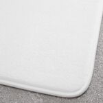 ANTI-BACTERIAL MEMORY FOAM WHITE Bath Mat