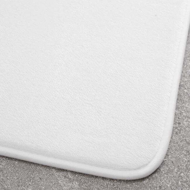 ANTI-BACTERIAL MEMORY FOAM WHITE Bath Mat