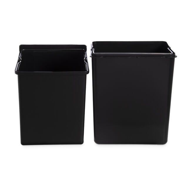 Double Recycle Bin 34L Stacked - Stainless Steel 