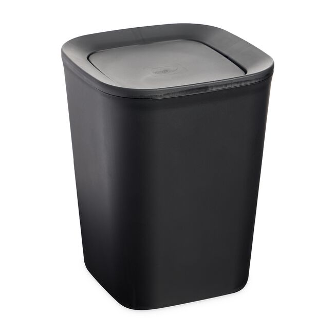 5L EZY STORAGE BLACK SWING LID Bin