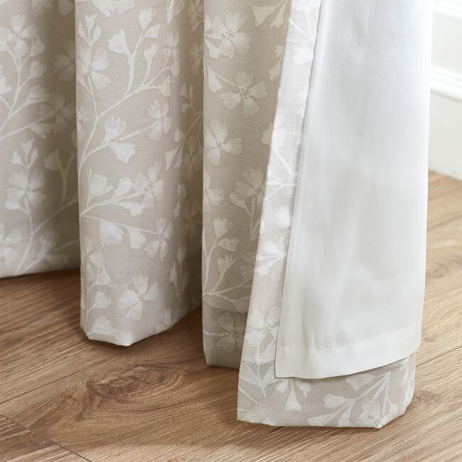 CATHERINE LANSFIELD BROOKE FLORAL NATURAL 66X54 Curtain