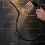 De Vielle 1.5m - 2m Extendable Black Shower Hose