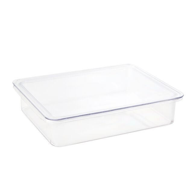 Fridge & Freezer Bin With Lid 22.1x17.2x5cm