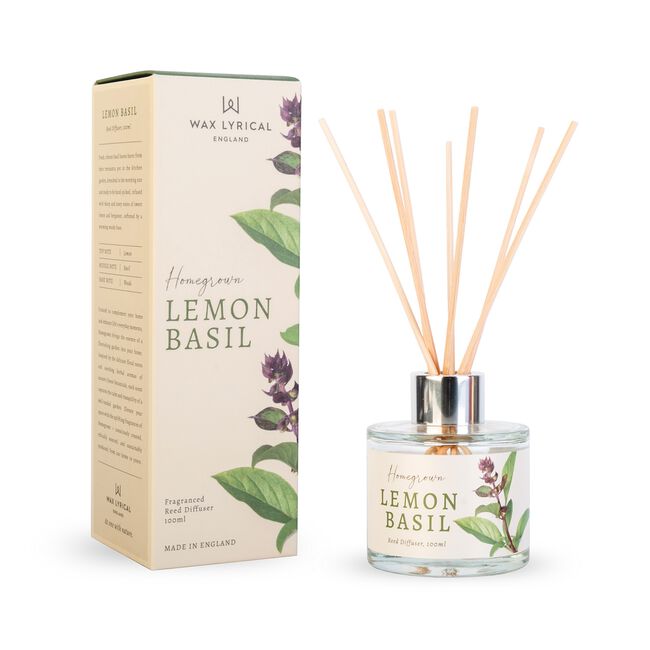Wax Lyrical Home Grown 100ml Lemon Basil Diffuser
