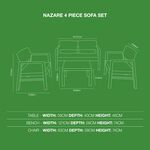 Nazare 4 Piece Sofa Set