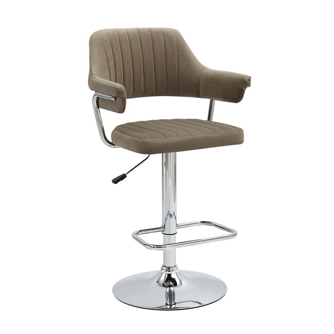 BELMONT Barstool Velvet Taupe