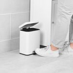 BELDRAY WHITE 5 LITRE SOFT-CLOSE Pedal Compartment Bin