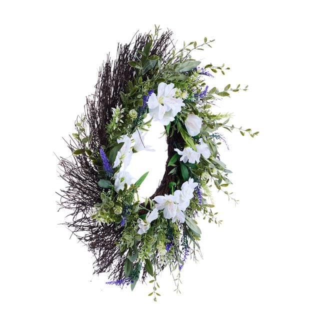 Lavender & Cream Floral Wreath