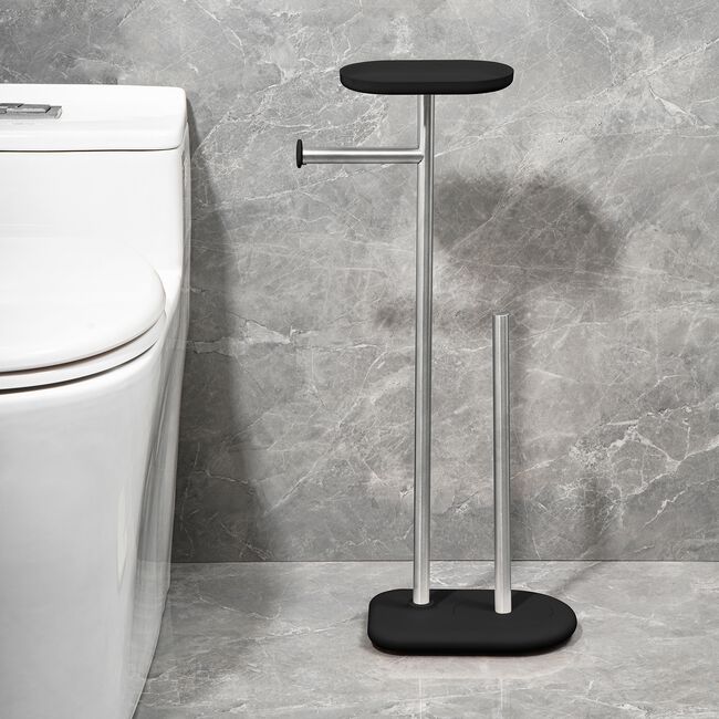 Nordhaus Black Toilet Roll Holder