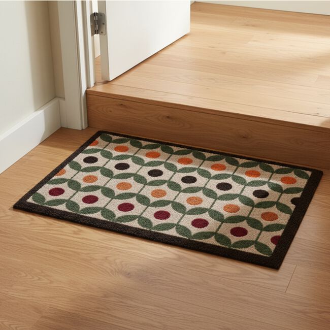 My Mat Retro Geo Earth Door Mat 50cm x 75cm