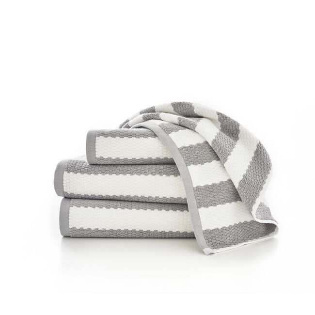 BOSTON 550GSM TEXTURED WAFFLE SILVER Hand Towel