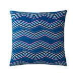 Indoor Outdoor Zag Navy Cushion
