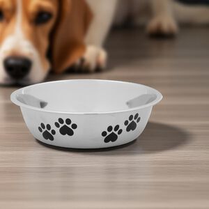 Polished Stainless Steel Pet Bowl 17.5cm