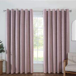 BLACKOUT & THERMAL VELVET BLUSH  66x54 Curtain