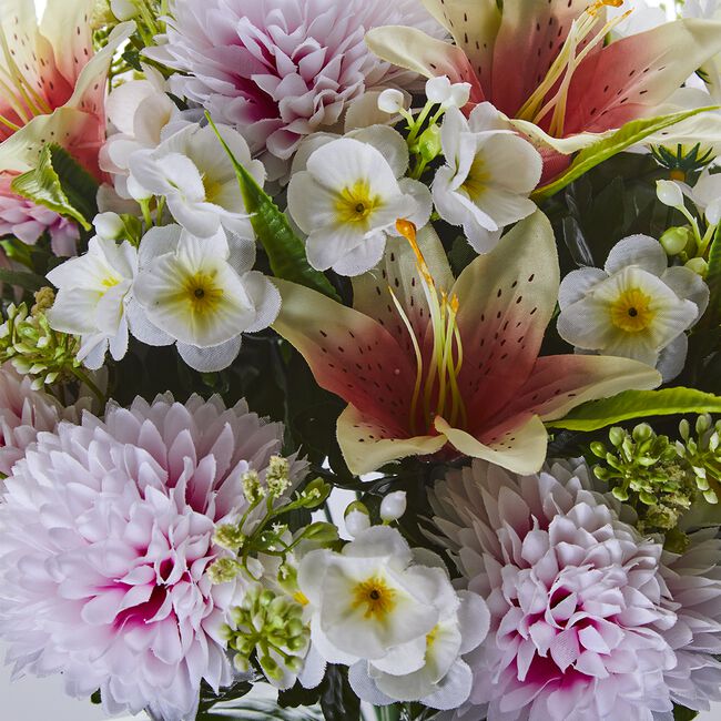 Blush & Bloom Chrysanthemum & Lily Floral Bouquet