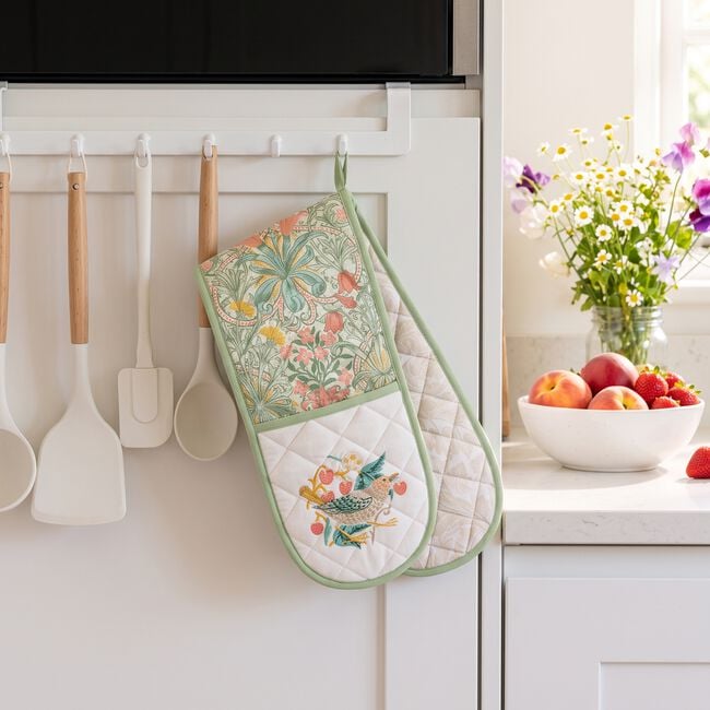 William Morris Kitchen Garden Double Oven Glove