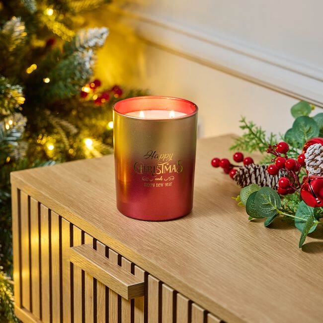 Happy Christmas Festive Spice 470g Candle