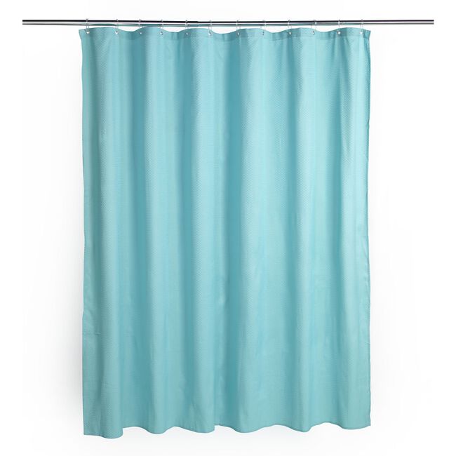 Beldray Waffle Shower Curtain - Aquamarine