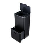 NORDHAUS 60L DOUBLE STACKED BLACK RECYCLING Bin