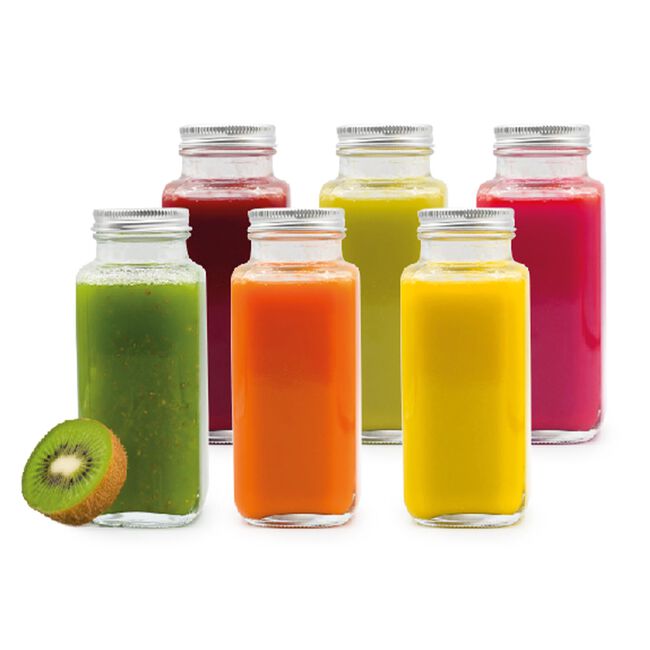 Melii 6 Glass Bottles - 250ml 