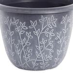 14" GREY Serenity Plant Pot