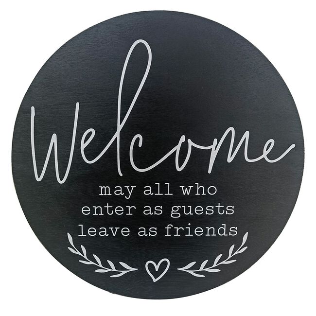 Welcome Wall Decor Plaque 