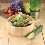 Apollo Rubberwood Salad Bowl & Servers