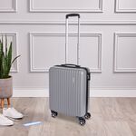 Cabin Size Lightweight Hardshell Luggage - SIlver