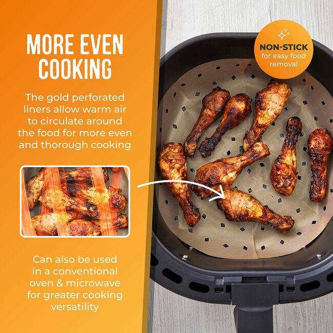 Tower Natural 4 Pack Air Fryer Liners