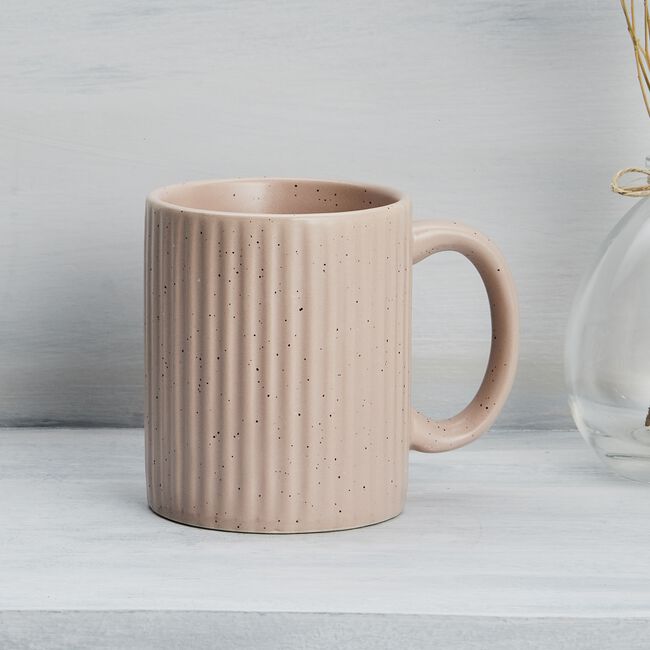 Mad About Mugs Ribbed Speckled Mug 340ml