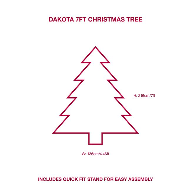 Dakota 7ft Christmas Tree
