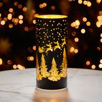 Cashel Living LED Santa Black Large Cylinder