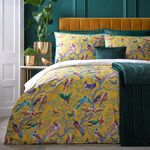 DOUBLE DUVET COVER Laurence Llewelyn-Bowen Birdity Absurdity Yellow