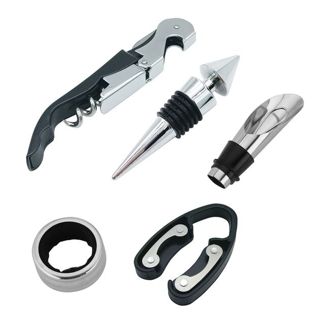 Cashel Living 5 Piece Wine Bottle Accessory Set