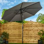 3M CRANK & TILT Sun Parasol - Grey