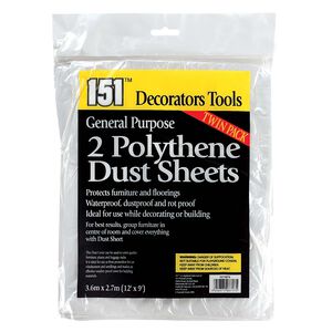 Polythene Dust Sheets - 2Pk