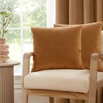 Velvet Gold Cushion Covers 45cm x 45cm - 2 Pack