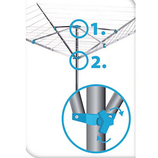 Aluminium 45m Rotary Airer
