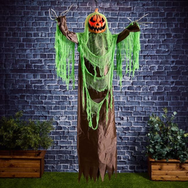 1.6m Animated Hanging Pumpkin Man