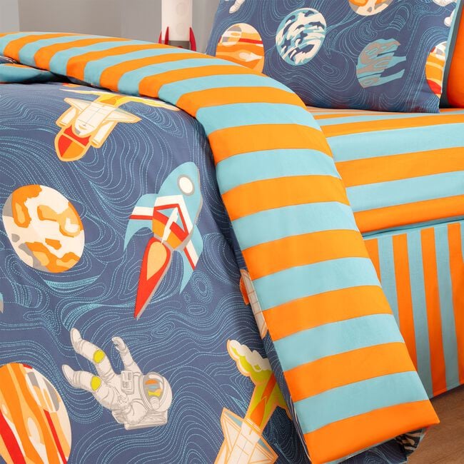 SINGLE DUVET COVER Space Stripes