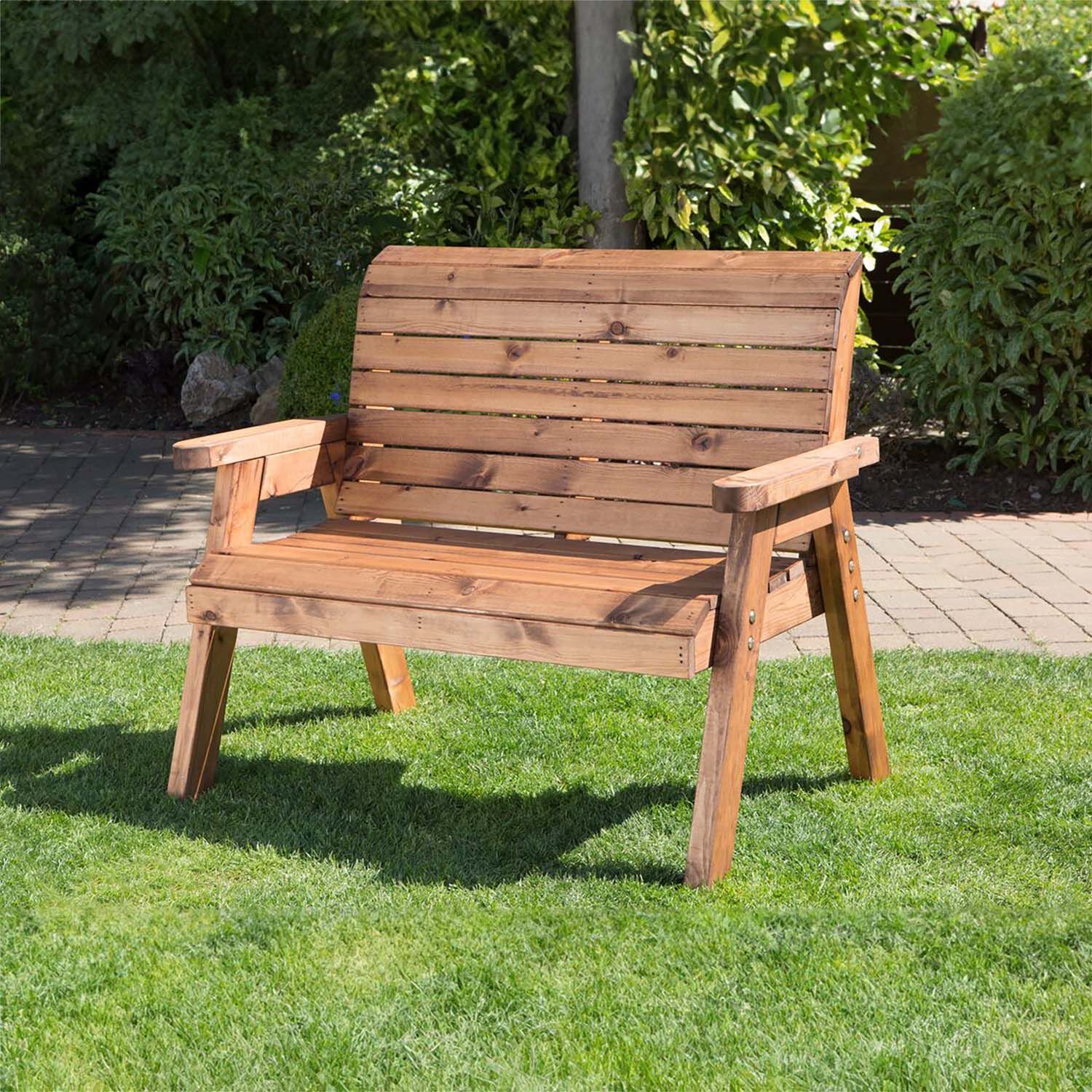 Two Seater Wooden Bench Home Store + More