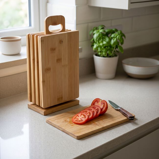 Fiesta Joy Bamboo Cutting Board Set