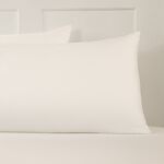 HOUSEWIFE PILLOWCASE PAIR 400 Threadcount Bamboo/Cotton White